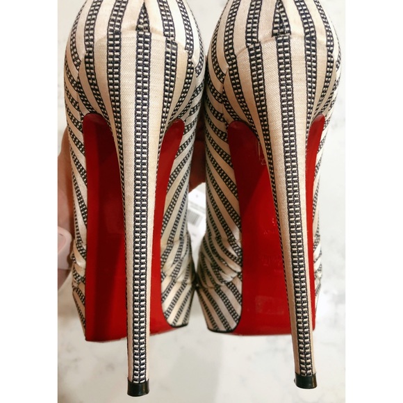 Christian Louboutin “Greissimo” Peep Toe Pumps - Picture 9 of 17